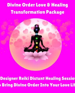 Divine Order Love Transformation Package of 12 Distant Reiki Healing sessions to bring divine order into your love life.