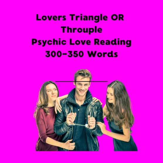 Picture of two women and a man. Are you in an unfortunate lovers triangle or a happy throuple? No Worries! Pink Chick Psychic will give you a psychic reading to help you sort out your love life.
