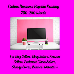 A pink and white background with a computer on it