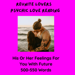 Spine Tingling In depth Psychic Love Readings - Your lost love's deepest most hidden Feelings For You - Direct And Indirect - Also included is a future love prediction to see if the two of you get back together.