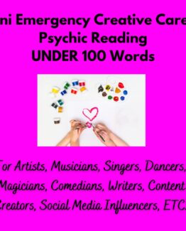 Mini Emergency Psychic Readings For Artists, Musicians, Singers, Dancers, Magicians, Comedians, Writers, Content Creators, Social Media Influencers, Only Fans Content Creator, Adult Entertainment, Psychics, Astrologers, Tarot Reasers, Reiki Healer, Love Coach, Business Coach, Life Coach, Etc.