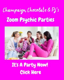 Champaign, Chocolate and PJ's Zoom Pasychic Parties For Up To 6 People