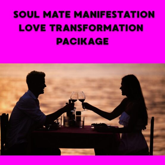 Hot pink background with a couple sharing a drink. Soul Mate Love Manifestation Package - Incluudes Psychic Readings and Reiki Attunements and manifestaton tips