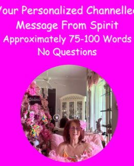 Hot pink background with Linda Pink Chick Psychic sitting next to her pink tree in the pink portal of love. As a psychic medium, I will channel a personalized message from Spirit for you. These are Spirit guided messages that will reach you in perfect divine timing.