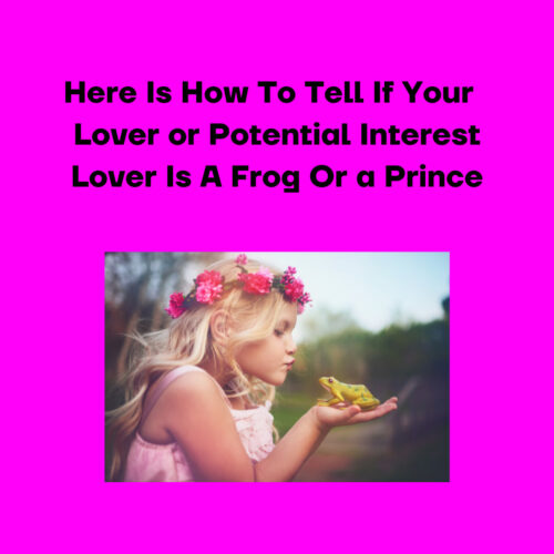 Here is How To Tell If Your Potential Love Interest Or Current Lover Is a Frog Or A Prince
