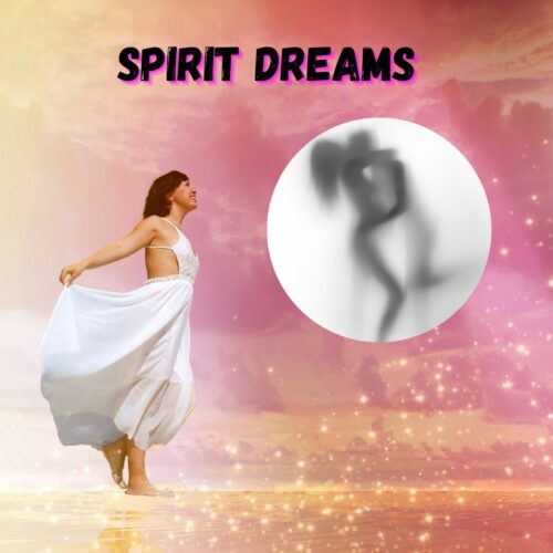 A woman on the astral plane in her dreams meeting her dream lover and soul mate in her dreams.